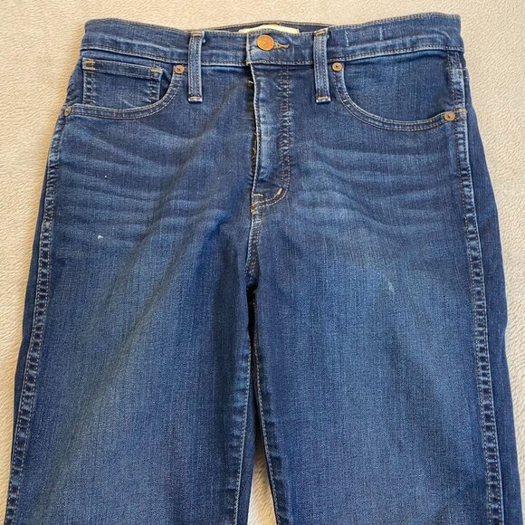 Madewell Women's Jeans Size 28 10" High-Rise Skinny Blue Denim Cotton Blend - Picture 5 of 16